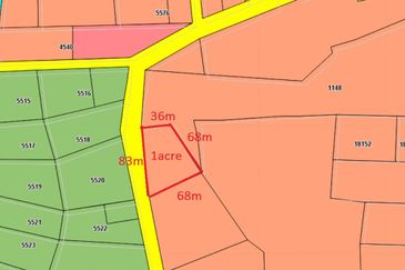 Tanah Freehold Non Bumi 1.78ek Sasaran, Mukim Jeram Zon Perumahan