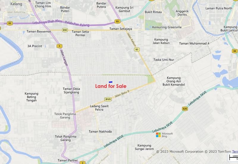 2.16 ekar Non Bumi lot Sijangkang, Telok panglima Garang