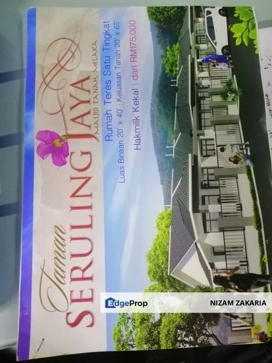 Single storey Taman Seruling Jaya , Masjid Tanah , Melaka, Melaka, Masjid Tanah