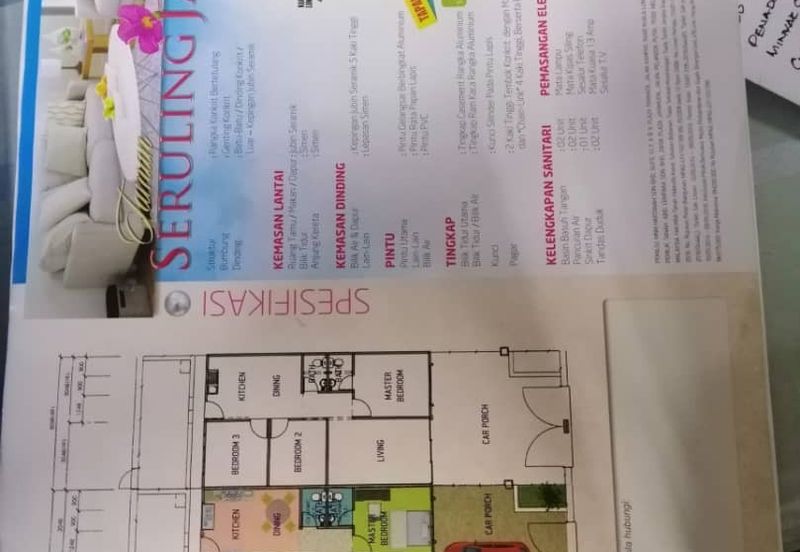 Single storey Taman Seruling Jaya , Masjid Tanah , Melaka