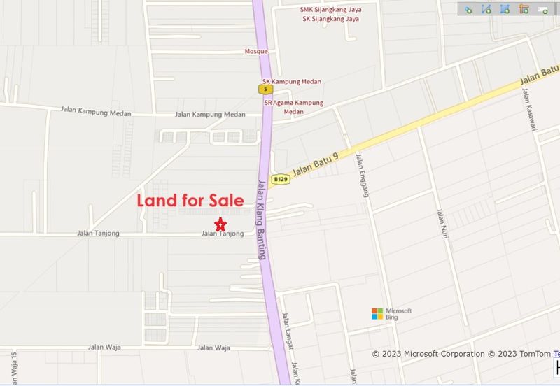 Tanah 5 ekar tepi jalan besar Sijangkang , Telok Panglima Garang