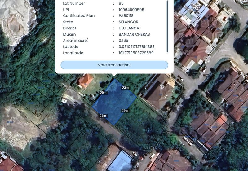 TAMAN DESA KAJANG , CHERAS BUNGALOW LOT 7,123 SQFT FREEHOLD FOR SALE