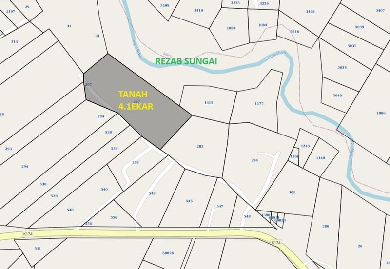 Dusun durian 4.1ekar plus rezab sungai 1 ekar Sedim , Kulim ,  Kedah