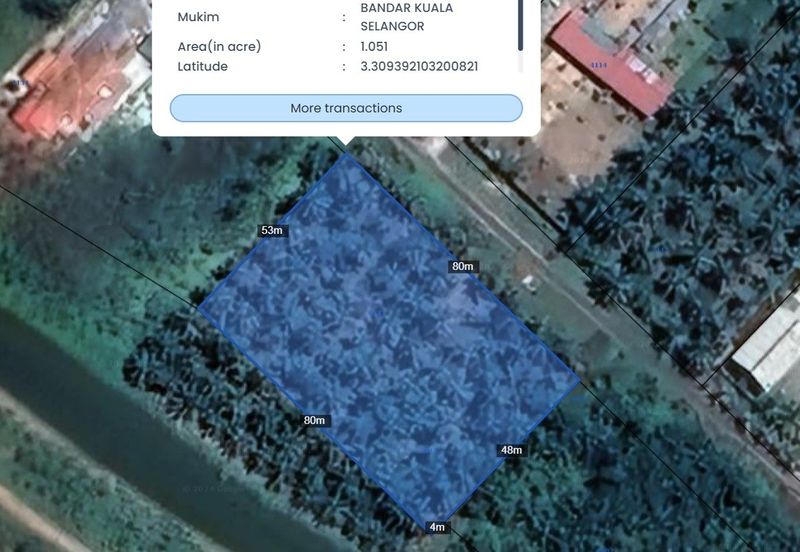Tanah cantik 1 ekar Non Bumi Bandar Kuala Selangor