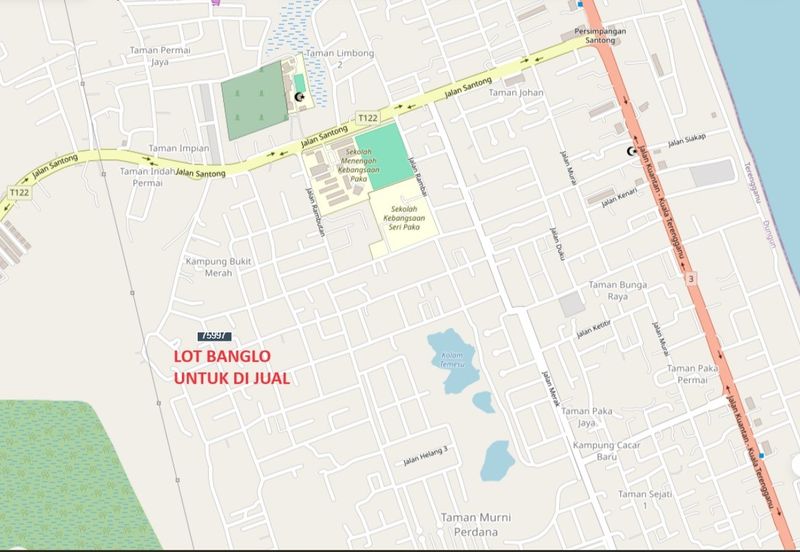 Lot Banglo Freehold di Kuala Paka , Daerah Dungun