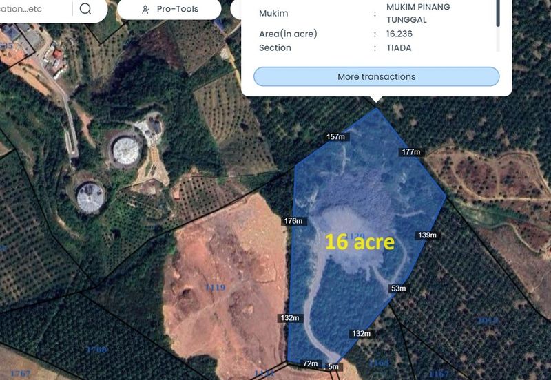 PINANG TUNGGAL SG PETANI AGRI LAND 16 ACRE FREEHOLD WITH RESIDENTIAL ZONNING