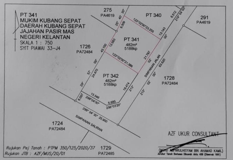 TANAH LOT BANGLO Geran Individu di Pasir Mas , Kelantan