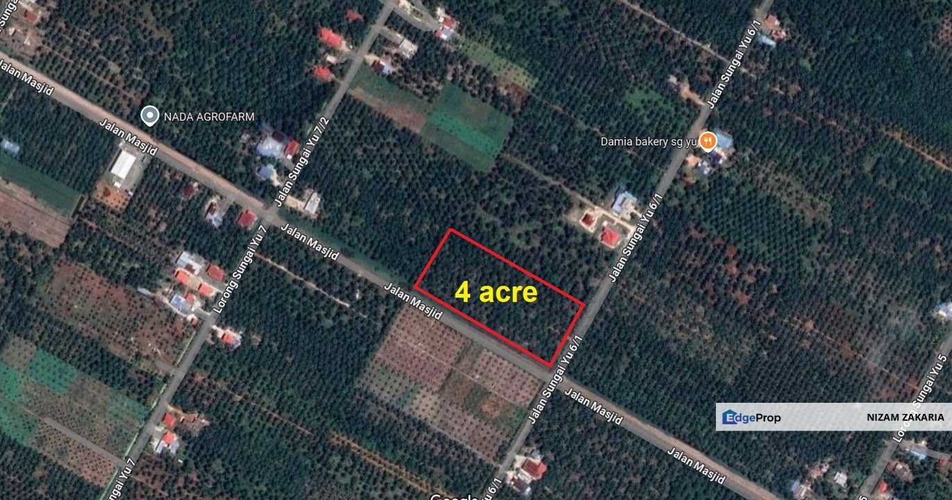 Tanah sawit seluas 4 ekar di Sg Yu , Hujung Permatang, Kuala Selangor, Selangor, Tanjong Karang 