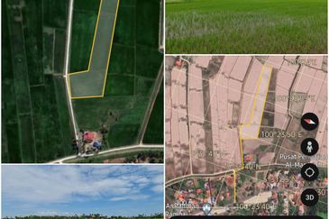 Tanah sawah 3.2ekar First Grade Freehold Permatang Rambai , Penaga , Seberang Perai Utara , Penang