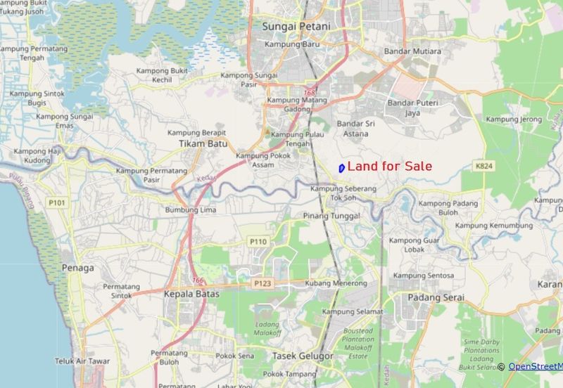 PINANG TUNGGAL SG PETANI AGRI LAND 16 ACRE FREEHOLD WITH RESIDENTIAL ZONNING