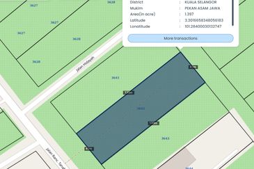 Tanah NON BUMI luas 1.38 ekar di Assam Jawa, Mukim Api-Api, Kuala Selangor 