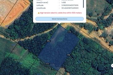 Tanah Non Bumi seluas 1.43 ekar di Belakang Kg Bukit Kapar sebelah Puncak Alam 