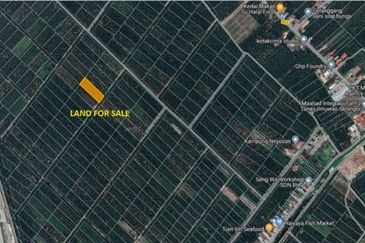 Tanah Non Bumi seluas 2 ekar di Sungai Besar untuk dijual. Sekarang ada pokok kelapa sawit di atas tanah. 