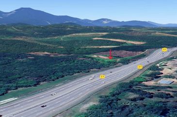 Petrol Station Land at Behrang - PLUS Highway