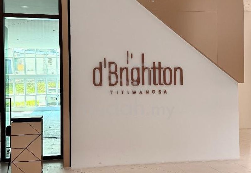 Rent Condo D’Brightton Titiwangsa 1044sf Furnish 3Rooms 2CarPark Near Sentul