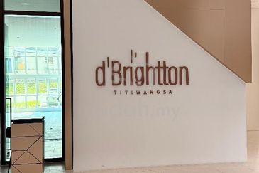 Rent Condo D’Brightton Titiwangsa 1044sf Furnish 3Rooms 2CarPark Near Sentul