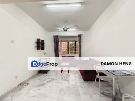 Rent Aman Puri Apartment Kepong 936sf 3Rooms AirCond Peace Clean Near Sungai Buloh, Kuala Lumpur, Kepong