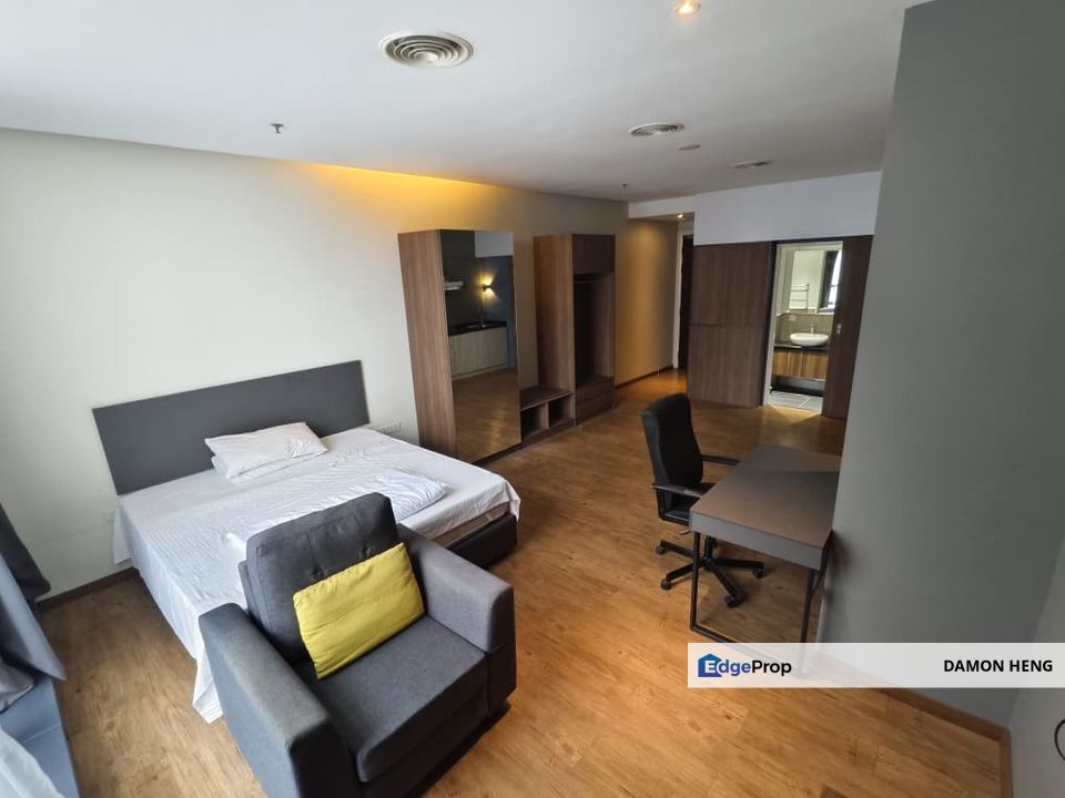 Condo Rent Bangsar Trade Center Hotel 500sf Studio Furnish LRT Kerinchi, Kuala Lumpur, Bangsar