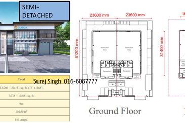 Semi-D Factory for sale at KLIA Smart Industrial Park, Sepang 