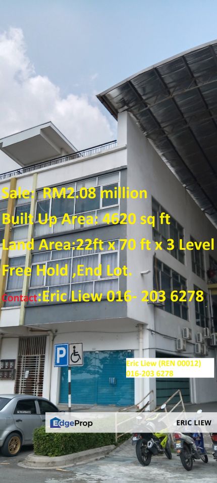 Galleri Klang Sentral 3 Storey Shop End Lot for Sale , Selangor, Klang