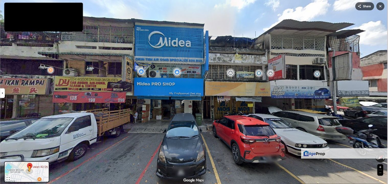 Taman Sri Rampai Ground Floor Shop 20x70 Opposite Residential Area (Chinese Area), Kuala Lumpur, Setapak