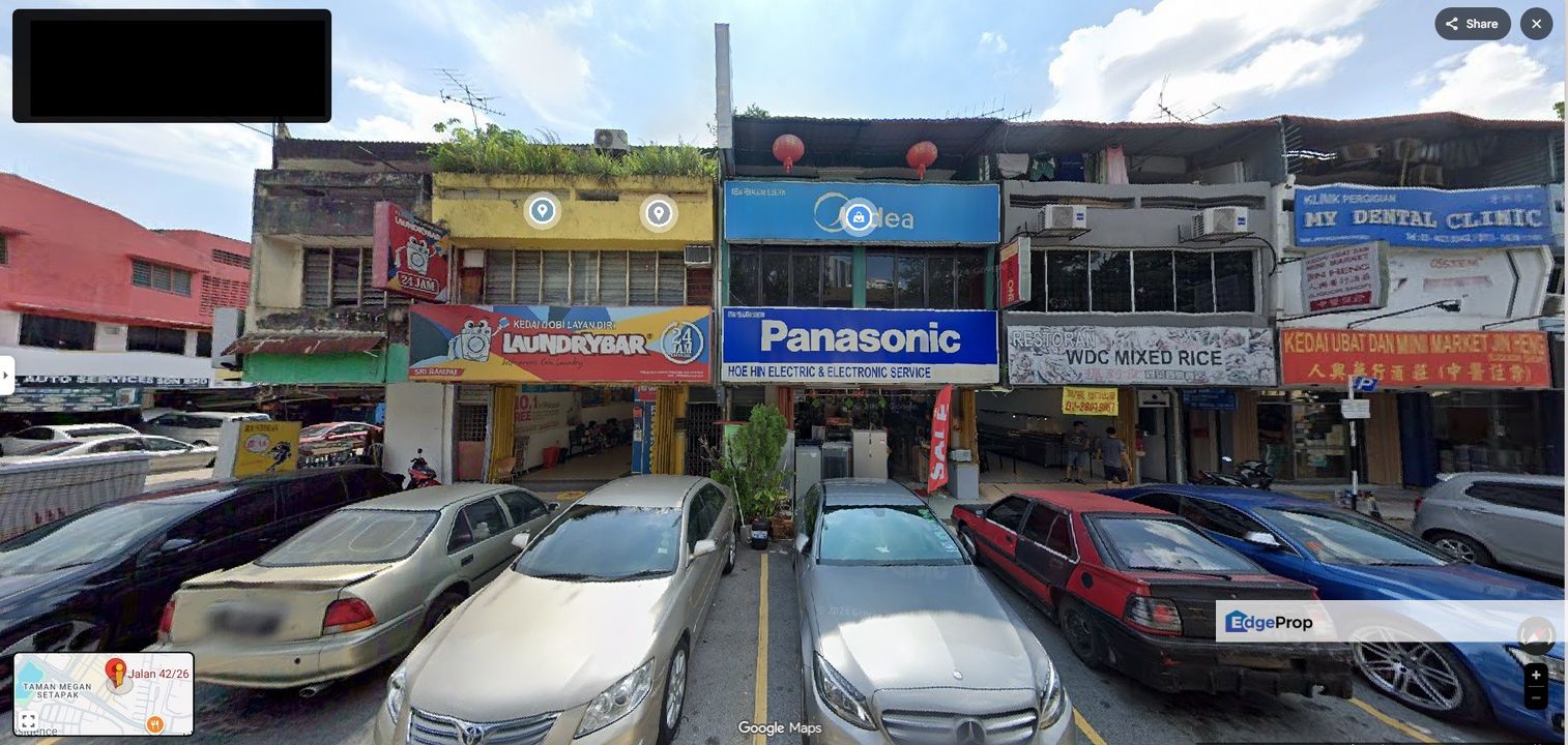 Taman Sri Rampai Ground Floor Shop 20x70 Opposite Residential Area (Chinese Area), Kuala Lumpur, Setapak