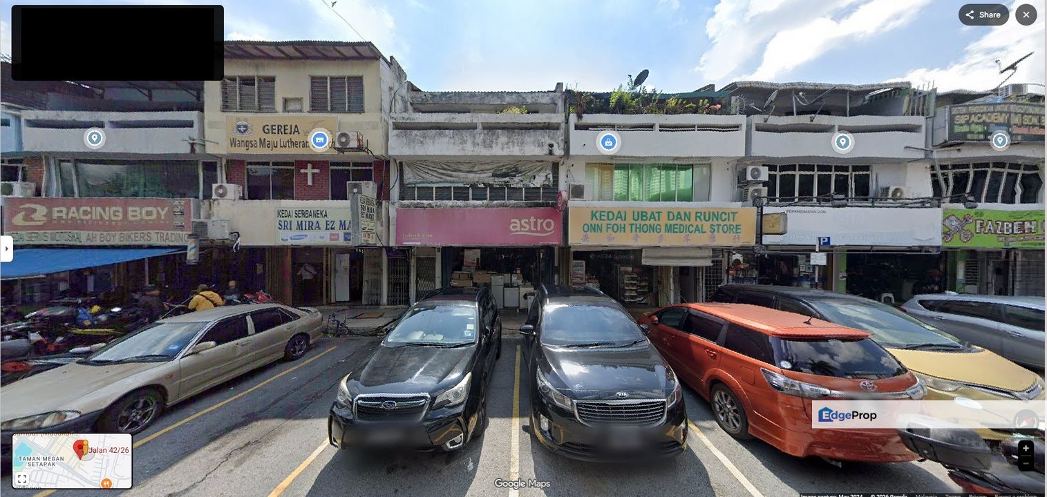 Taman Sri Rampai Ground Floor Shop 20x70 Opposite Residential Area (Chinese Area), Kuala Lumpur, Setapak