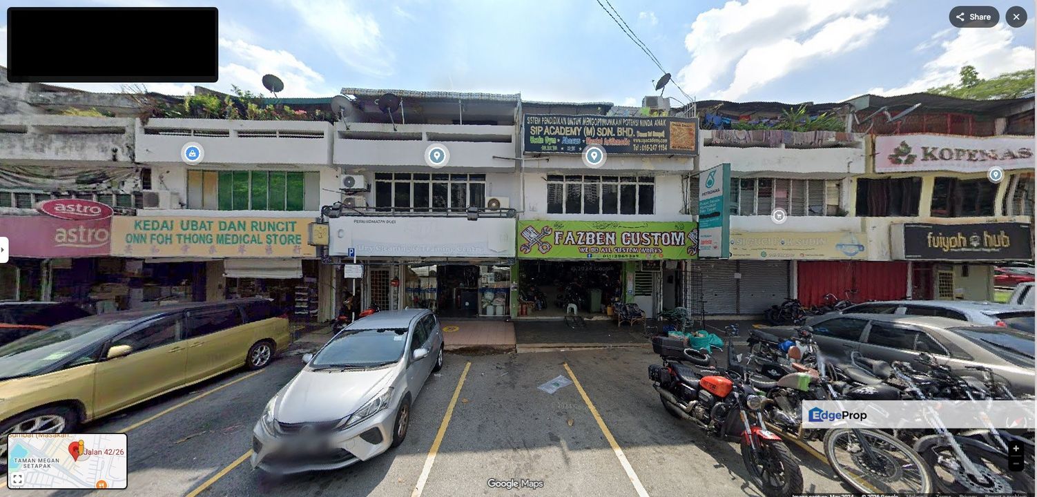 Taman Sri Rampai Ground Floor Shop 20x70 Opposite Residential Area (Chinese Area), Kuala Lumpur, Setapak