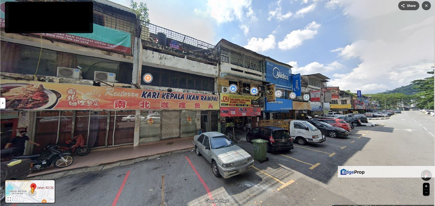 Taman Sri Rampai Ground Floor Shop 20x70 Opposite Residential Area (Chinese Area), Kuala Lumpur, Setapak