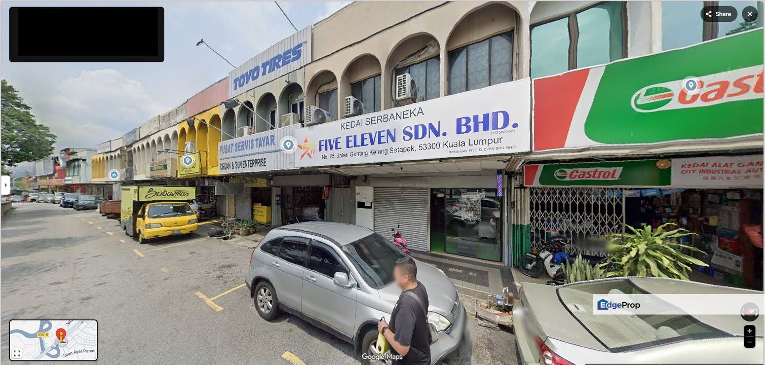 Setapak Double Storey Shop Office (Freehold) Facing Mainroad Jalan Genting Klang , Kuala Lumpur, Setapak