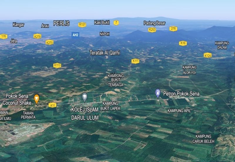 Land, 43.95 acres, Main Road,  Jalan Pokok Sena-Kuala Nerang, 06400 Pokok Sena, Kedah