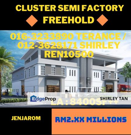 Jenjarom, telok panglima garang semiD Factory small and big unit, Selangor, Jenjarom