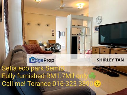 Setia Eco Park,Setia alam. Semi D House Fully furnished RM1.7Mil only😉 半独立洋房,附赠所有家具RM1,700,000而已😎, Selangor, Setia Eco Park