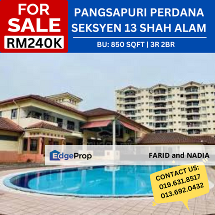 Pangsapuri Perdana, Seksyen 13, Shah Alam, Selangor, Selangor, Shah Alam