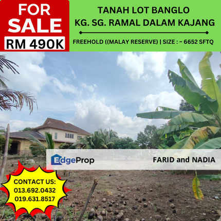 Tanah Lot Banglo Kg Sg Ramal Dalam Kajang, Selangor, Kajang