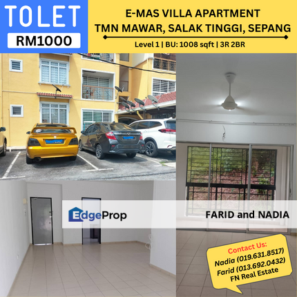 Apartment E-Mas Villa Taman Mawar, Salak Tinggi, Sepang, Selangor, Selangor, Sepang