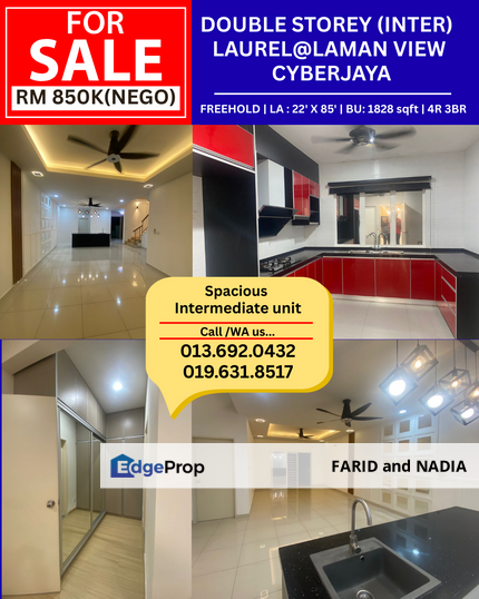 Double Storey (Intermediate), Laurel@Laman View, Cyberjaya, Selangor, Selangor, Cyberjaya