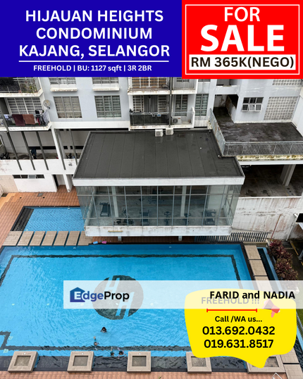 Hijauan Heights Apartment, Bangi Selangor, Selangor, Kajang