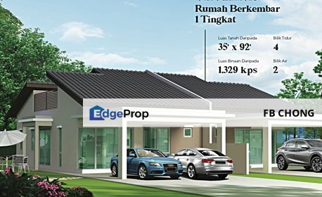 BIG LAND SIZE FREEHOLD SEMI D 35X92 Sabak Bernam , Selangor, Sabak Bernam