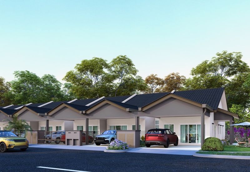 FREEHOLD 0 DOWNPAYMENT New 1 Storey TERRACE FULL LOAN 5min Mantin Town 