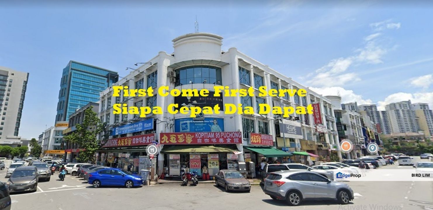 BANDAR PUTERI PUCHONG GROUND FLOOR SHOP HOT SPOT ROW AMPLE CAR PARK for