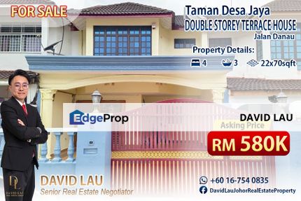 Taman Desa Jaya 2-Storey 22x70 Terrace House, Johor, Johor Bahru