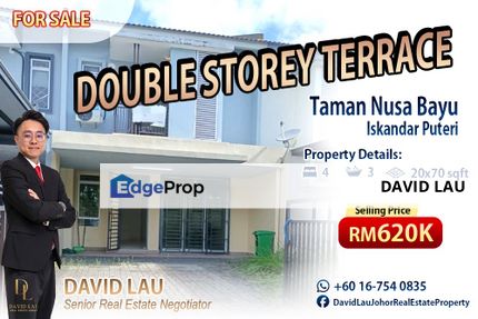 Nusa Bayu Double Storey Terrace House for Sale, Johor, Nusajaya