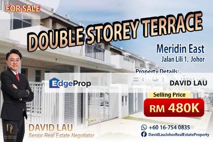 Meridin East Double Storey Terrace House 双层排屋 for Sale, Johor, Pasir Gudang