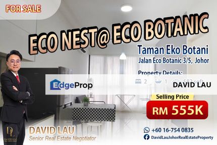 Eco Nest @ Eco Botanic Service Residence 2 Bedrooms 2 Bathrooms for Sale, Johor, Nusajaya