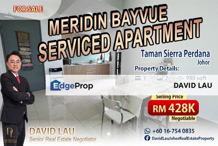 Meridin Bayvue Serviced Apartment 3 Bedrooms 2 Bathrooms for Sale, Johor, Masai