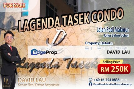 Lagenda Tasek Luxurious Suites 1 Bedroom 1 Bathroom 高级公寓 for Sale, Johor, Johor Bahru