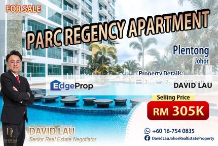 PARC Regency Serviced Residence 2 Bedrooms 2 Bathrooms 公寓 for Sale, Johor, Johor Bahru