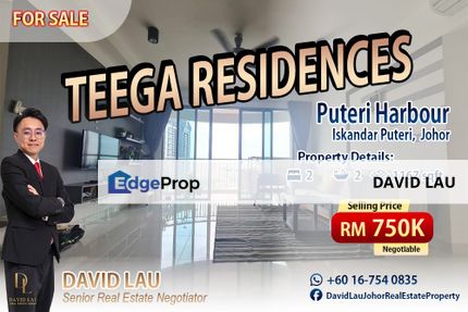 Teega Residences (Tower B) @ Puteri Harbour 2 Bedrooms 2 Bathrooms, Johor, Kota Iskandar