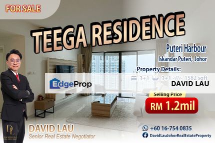 Teega Residence @ Puteri Harbour (Tower B) 4 Bedrooms 4 Bathrooms, Johor, Kota Iskandar